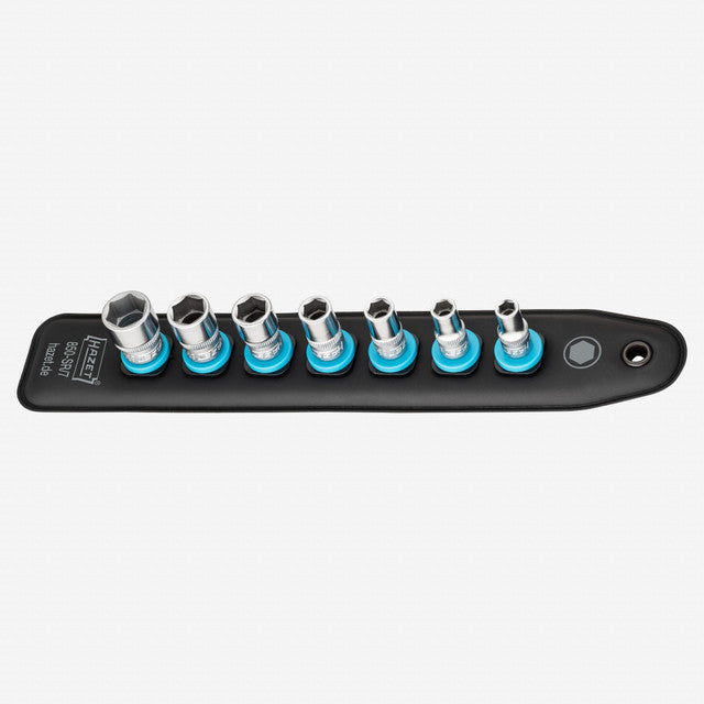 Porsche Hazet HZ850-SR/7 SmartRail 1/4 in Metric Socket Set - 7 Pieces HZ850-SR/7