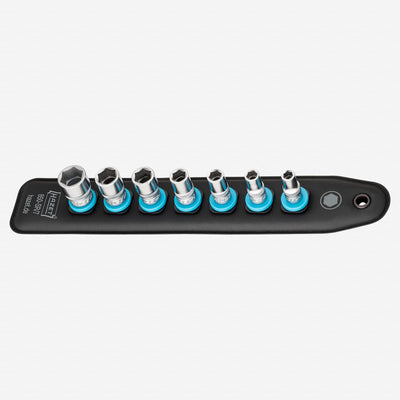 Porsche Hazet HZ850-SR/7 SmartRail 1/4 in Metric Socket Set - 7 Pieces HZ850-SR/7
