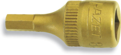 Porsche Hazet HZ8501-6 6mm Hex Titanium-Nitride 1/4 in Socket HZ8501-6
