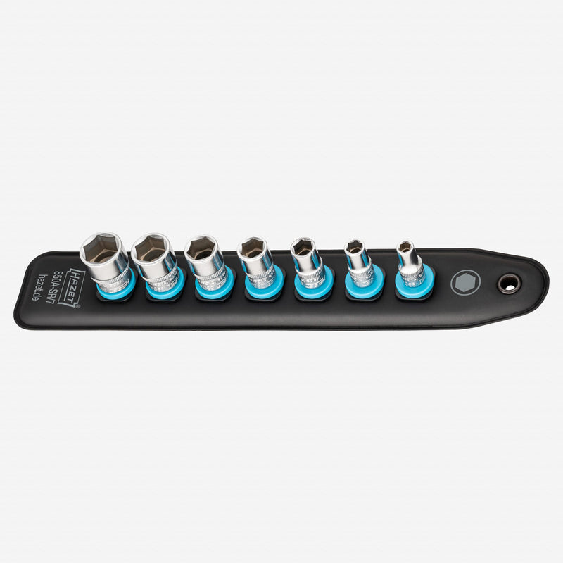 Porsche Hazet HZ850A-SR/7 SmartRail 1/4 in SAE Socket Set - 7 Pieces HZ850A-SR/7