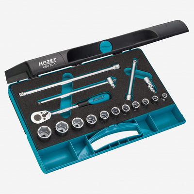 Porsche Hazet HZ880N-1 16 Pc 3/8 in Socket Set HZ880N-1