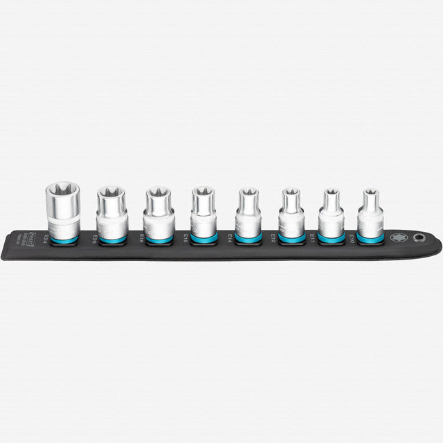 Porsche Hazet HZ900E-SR/8 SmartRail 1/2 in External Torx Socket Set HZ900E-SR/8