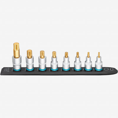 Porsche Hazet HZ992T-SR/8 SmartRail 1/2 in Torx Bit Socket Set - 8 Pieces HZ992T-SR/8