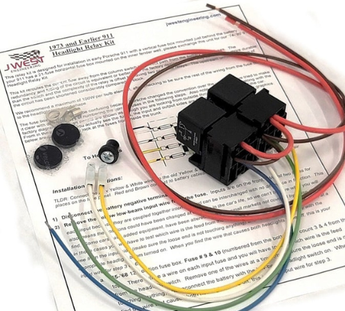 Porsche Headlight Relay Kit - 911/912 65-73