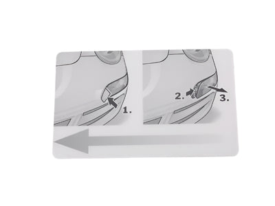 Porsche Headlight Release Card - 911 05-11 997-631-231-00