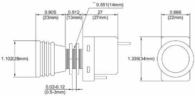 Porsche Hella Fog Light Switch 004778001