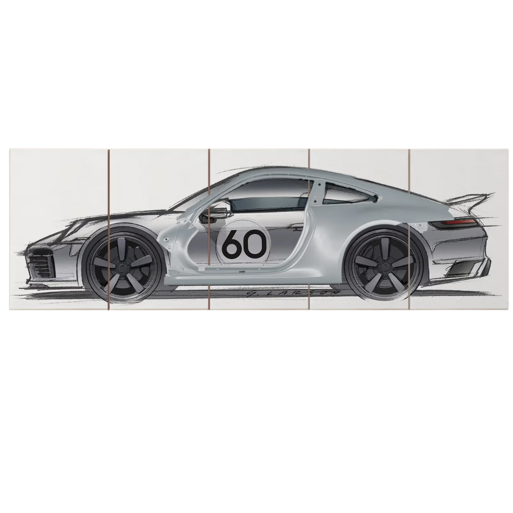 Porsche Heritage 911 Sport Classic Art Sculpture