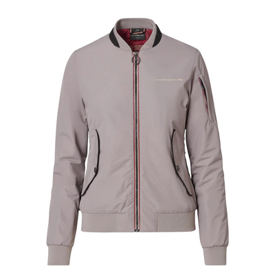 Porsche Heritage Womens Beige Bomber Jacket