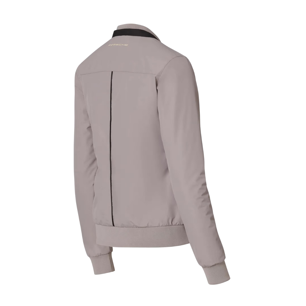 Porsche Heritage Womens Beige Bomber Jacket