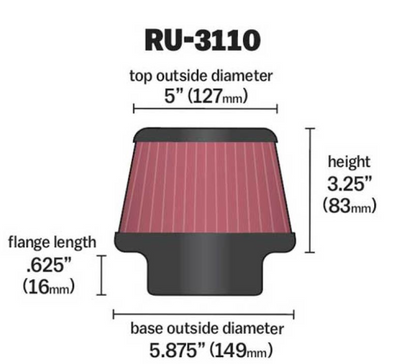 Porsche High-Flow Air Filter