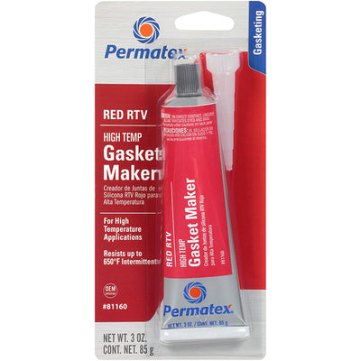 Porsche High Temperature RTV Silicone Sealant Red - 3 oz 1890181160