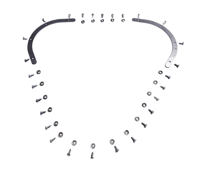Porsche Hood Seal Corner Piece & Hardware Set - All 356s 50-65 644-511-911-00