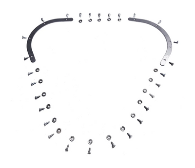 Porsche Hood Seal Corner Piece & Hardware Set - All 356s 50-65 644-511-911-00