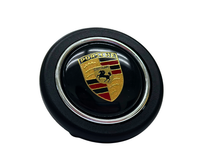 Porsche Horn Button With Chrome Ring for MOMO Steering Wheels 906637C