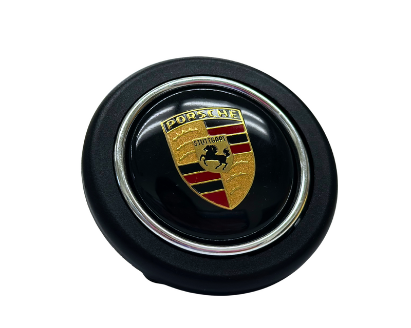 Porsche Horn Button With Chrome Ring for MOMO Steering Wheels 906637C