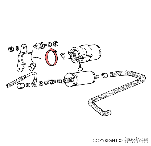 Porsche Hose Clamp - 911/930/924/928/944 78-95 999-512-394-00