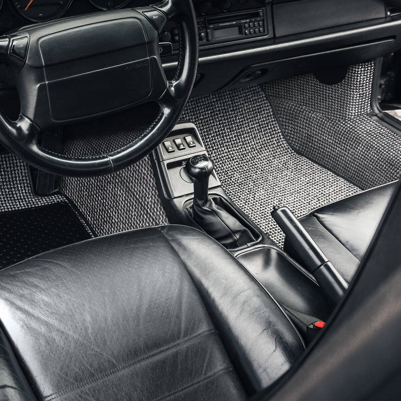 Porsche Houndstooth Carpets Set - 911/930 69-98 CB-CRPT-BLK-1