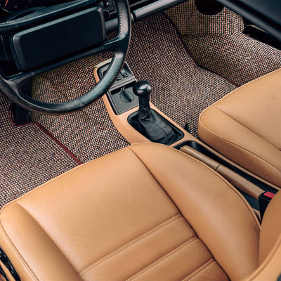 Porsche Houndstooth Carpets Set - 911/930 69-98 CB-CRPT-BLK-1
