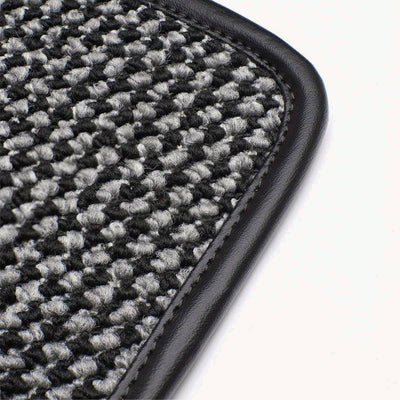Porsche Houndstooth Floor Mats Black/Grey - CB-MATS-BLK-GRY