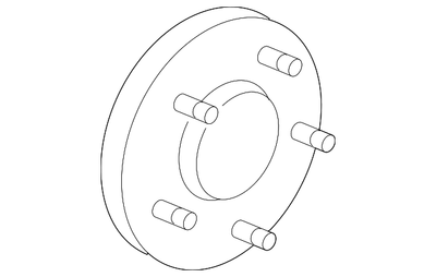 Porsche Hub Spacer On Rear Axle 17 Mm - 99636161700 - 911 65-89 99636161700