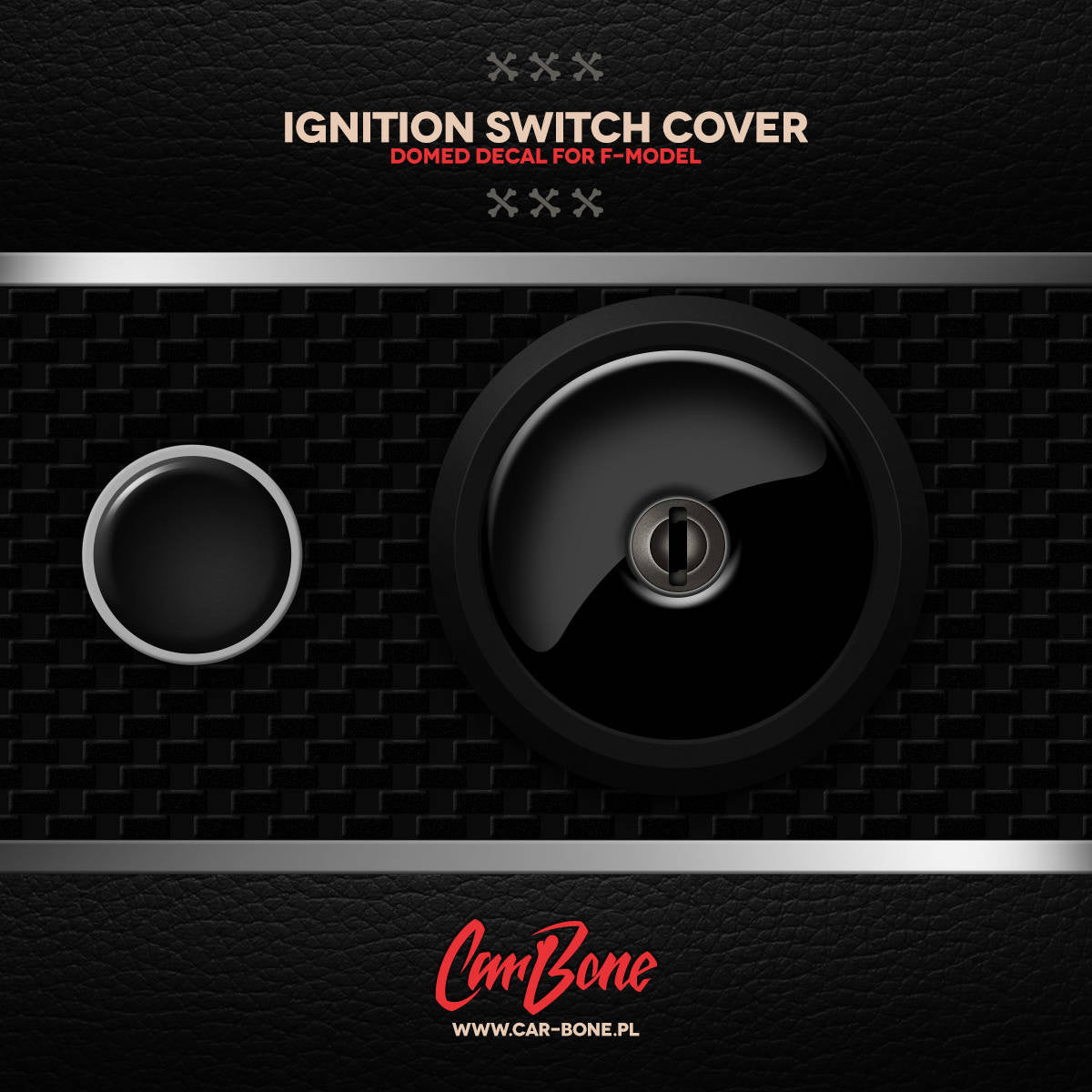 Porsche Ignition Switch Cover Decal - 911 65-73