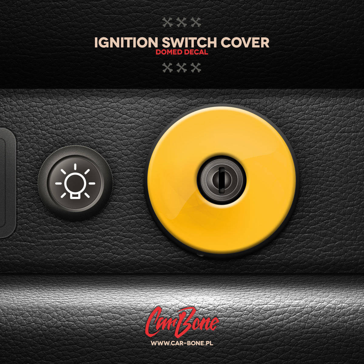 Porsche Ignition Switch Cover Decal - 911 74-98
