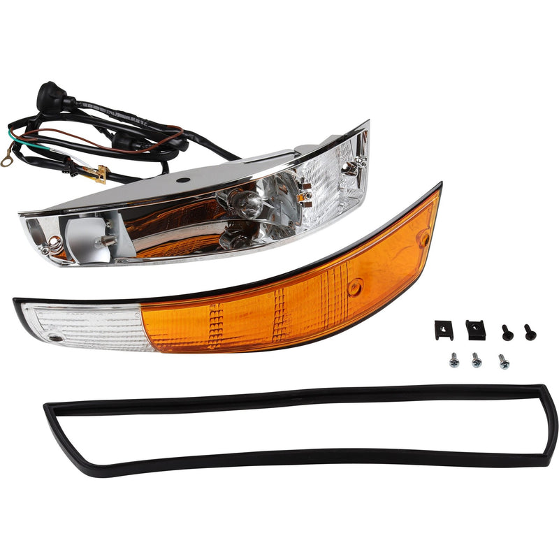 Porsche Indicator With Black Rim - Front - Right - 911 72-73 901-631-402-30