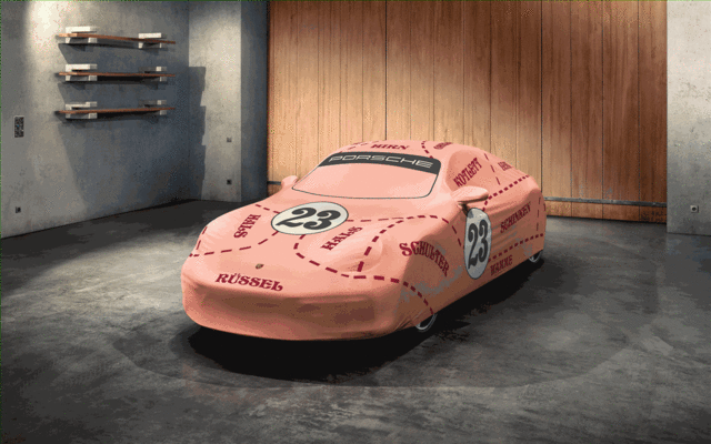 Porsche Indoor Car Cover Pink Pig Design - 99204401218 - 992 18-23 99204401218