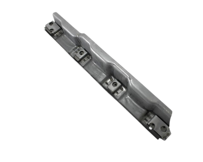 Porsche Inner Seat Rail Support with Nuts - Left - 911/912 65-89 PP219SIL