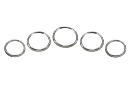 Porsche Instrument Bezel Set - Aluminum - 964 - 993 | 1988-1997 EQ940500HD