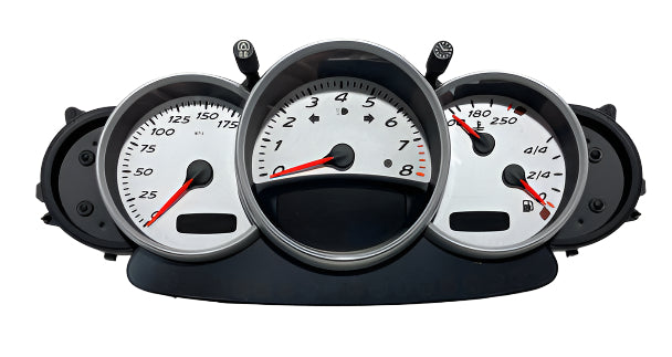 Porsche Instrument Cluster Black & Silver - Boxster 00-04 98664121303FHB
