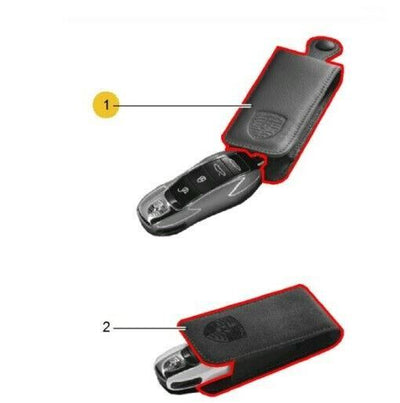 Porsche Key Pouch - Black - 97004400101 - 911 65-89 - Boxster 97-23 - Cayman 06-23 97004400101