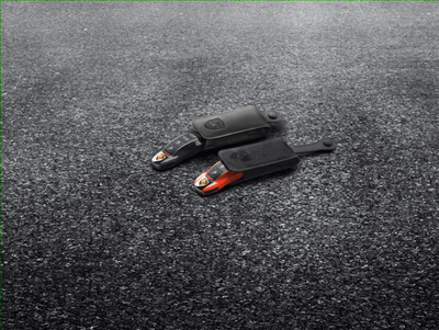 Porsche Key Pouch In Alcantara - Guards Red - 00004400111N13 - 991 12-18 - E2 11-18 00004400111N13