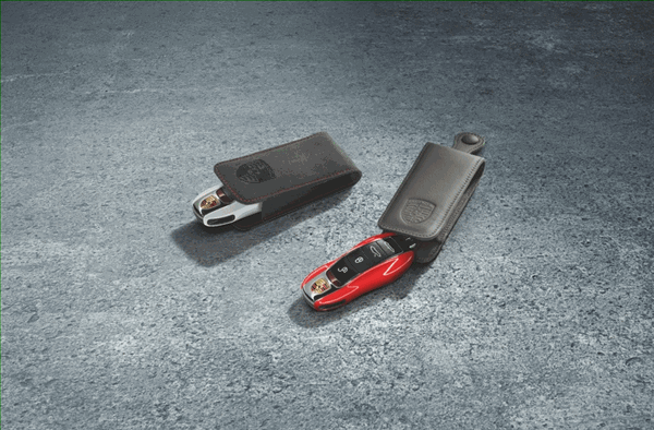 Porsche Key Pouch In Alcantara - Guards Red - 00004400111N13 - 991 12-18 - E2 11-18 00004400111N13