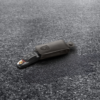 Porsche Key Pouch In Leather - Mojave Beige - 97004400113 - Macan 15-23 97004400113