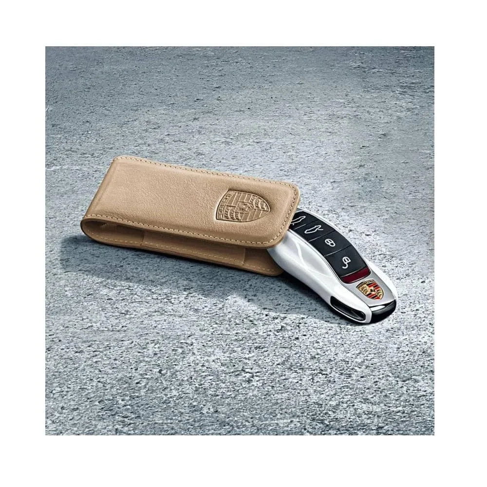 Porsche Key Pouch Luxor Beige - 97004400042 - 911/Boxster/Cayman 65-16 97004400042