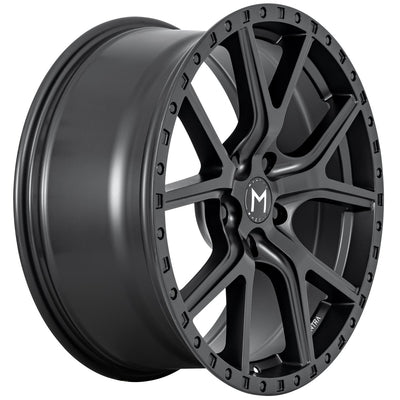 Porsche Knighthawk Front Wheel 66.56CB Satin Black 20x9 - Macan KNIGHTHAWK290-5112-00SB