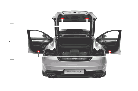 Porsche LED Interior Lighting Package - 97004490120 - Panamera 97004490120