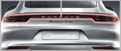Porsche LED Tail Lights incl Light Panel Darkened - 971044902 - Panamera 971044902