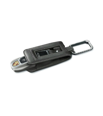 Porsche Leather Key Pouch Agate Grey - 971044003PL1 - 911 - Cayenne - Panamera - Taycan 971044003PL1