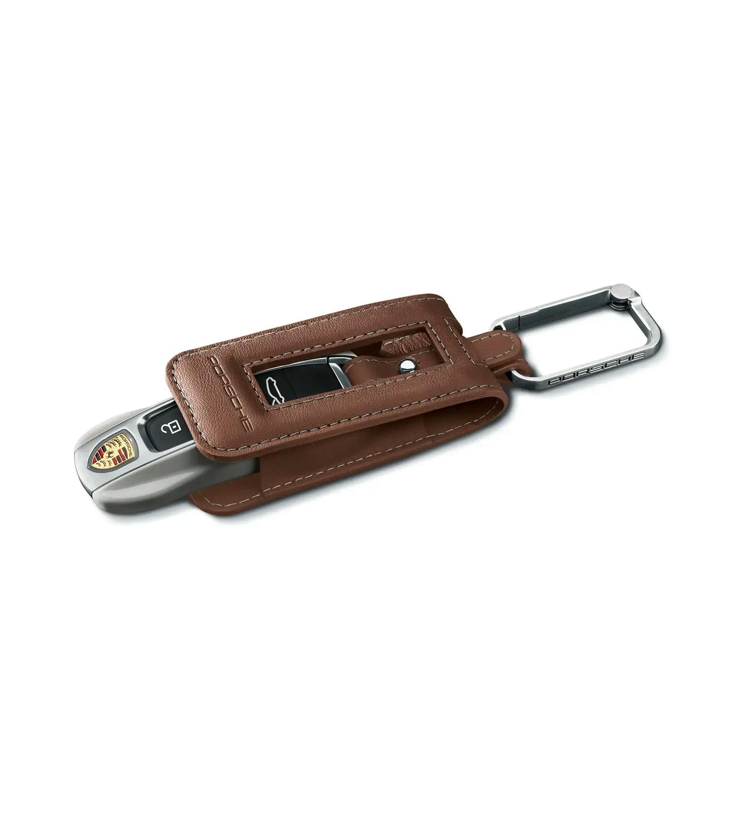 Porsche Leather Key Pouch - Cohiba Brown - 971044003ON1 - 911 - Cayenne - Panamera - Taycan 971044003ON1
