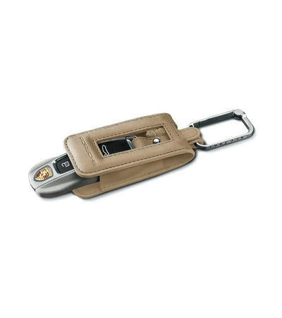 Porsche Leather Key Pouch Creamy White - 9710440036G0 - 911 - Cayenne - Panamera - Taycan 9710440036G0