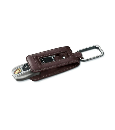 Porsche Leather Key Pouch Marsala Red - 9710440038M8 - 911 - Cayenne - Panamera - Taycan 9710440038M8