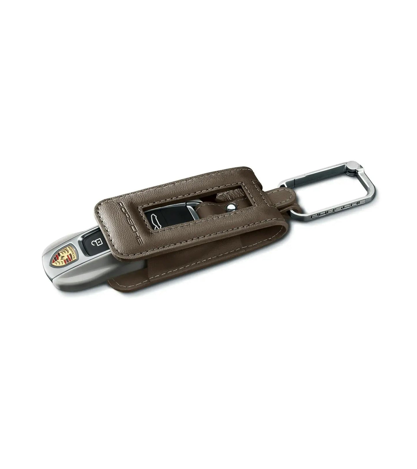 Porsche Leather Key Pouch - Truffle Brown - 971044003OT2 - 911 - Cayenne - Panamera - Taycan 971044003OT2
