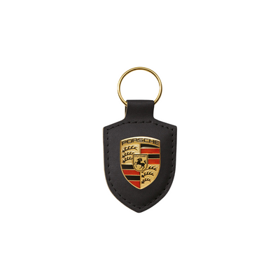 Porsche Leather Keyring With Porsche Emblem Black WAP0500900E