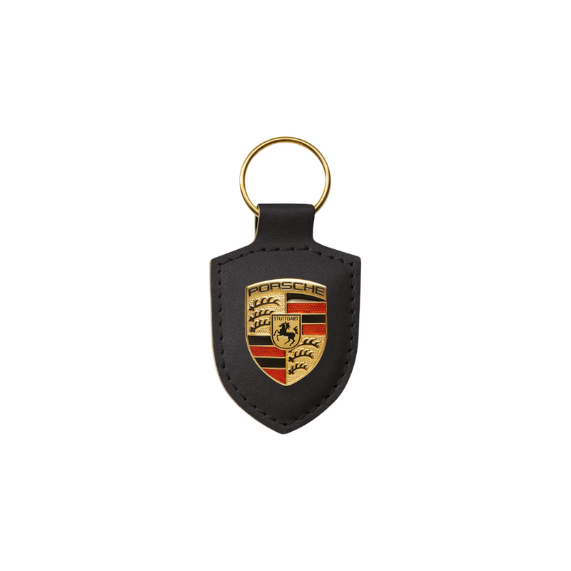 Porsche Leather Keyring With Porsche Emblem Black WAP0500900E