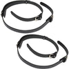 Porsche Leather Strap Set For Luggage Rack - Black - 356 50-65 1601650110