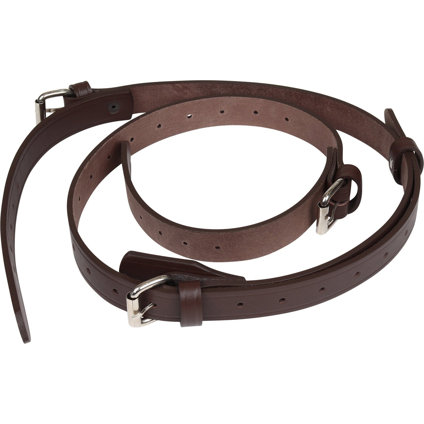 Porsche Leather Strap Set For Luggage Rack - Brown - 356 50-65 1601650210