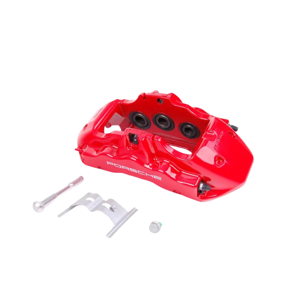Porsche Left Disc Brake Caliper - Red - Cayenne | 2006-2010 955-351-421-61