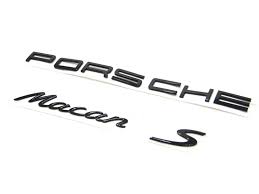 Porsche Logotype & Model Designation Painted - 95B04480281041 - Macan 15-23 95B04480281041